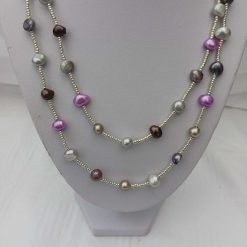 Long Silver Pearl Strand 2 Long Silver Pearl Strand 2