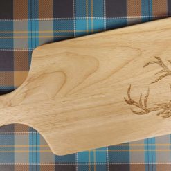 Laser Engraved Natural Solid Wood Chopping Board