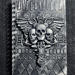 Handmade Gothic Skulls Hardback Notebook