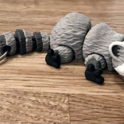 Adorable Articlaued Raccoon | Desk Toy | Keychain | Sensory | Fidget Toy | MMMini | MatMire 2