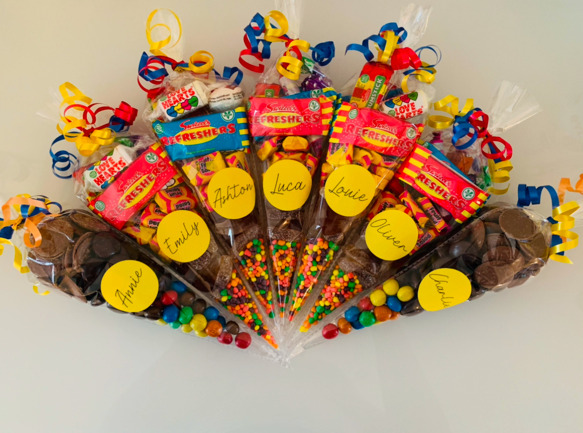 Themed party cones Themed party cones