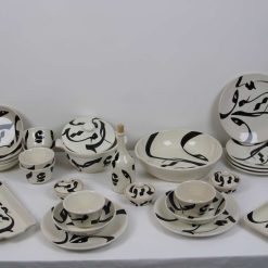 ARABICA 30-Piece Handmade Stoneware Dinner Set – For 6, Microwave & Dishwasher Safe 9 ARABICA 30-Piece Handmade Stoneware Dinner Set – For 6, Microwave & Dishwasher Safe 9