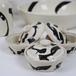 ARABICA 30-Piece Handmade Stoneware Dinner Set – For 6, Microwave & Dishwasher Safe 4 ARABICA 30-Piece Handmade Stoneware Dinner Set – For 6, Microwave & Dishwasher Safe 4