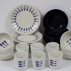 Handcrafted Stoneware Dinner Set – 35 Pieces – Amazigh Collection