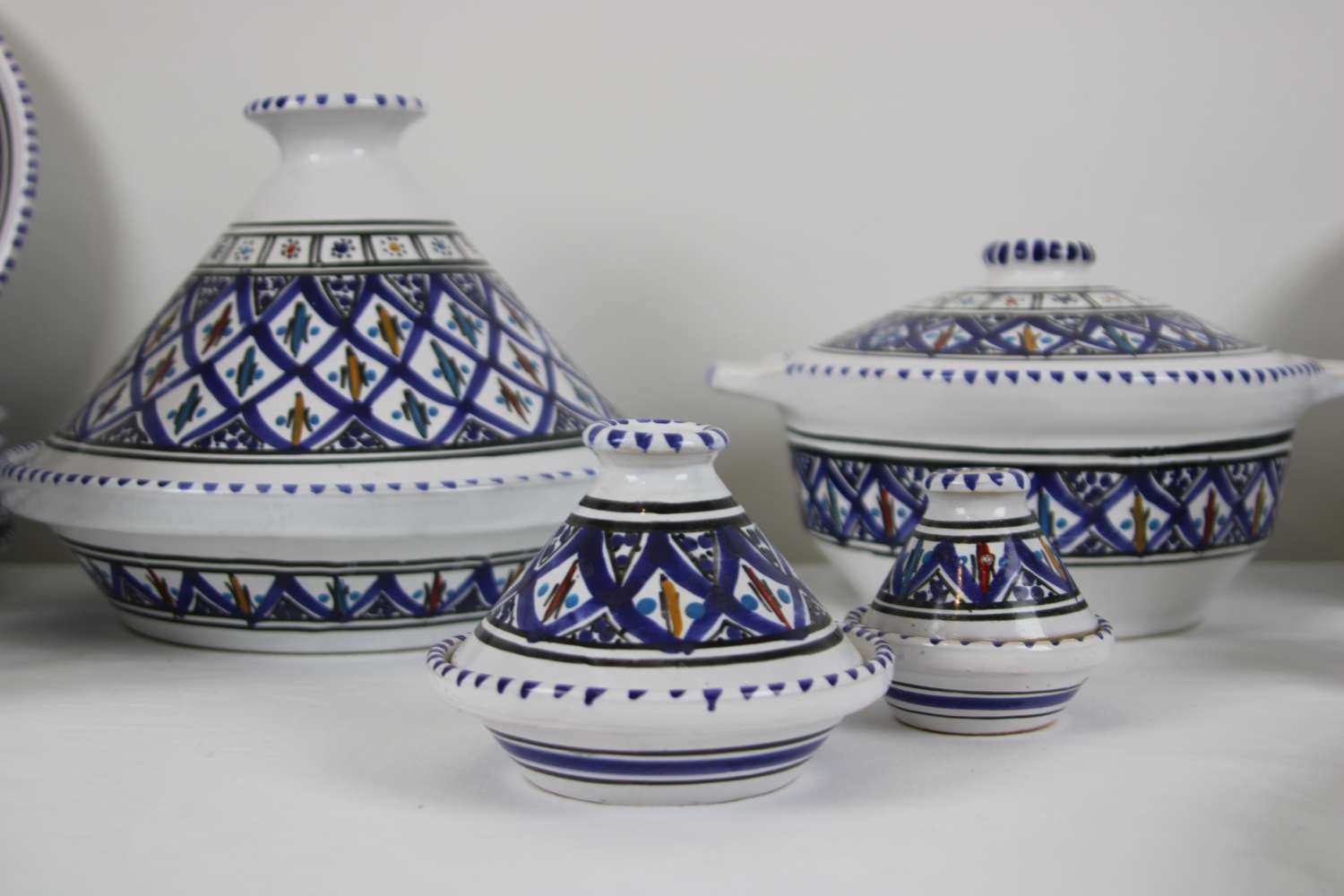 Handcrafted Stoneware Dinner Set – 35 Pieces – Amazigh Collection Handcrafted Stoneware Dinner Set – 35 Pieces – Amazigh Collection