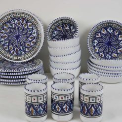 35-Piece Handmade Stoneware Dinner Set – Liweza Collection 4 35-Piece Handmade Stoneware Dinner Set – Liweza Collection 4