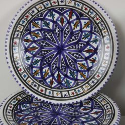 Handcrafted Stoneware Dinner Set – 35 Pieces – Amazigh Collection