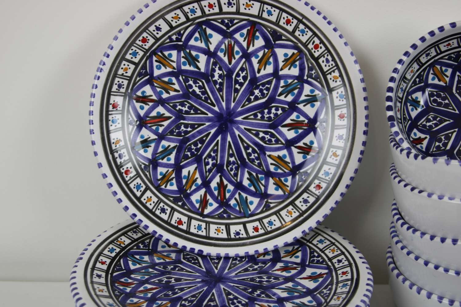 Handcrafted Stoneware Dinner Set – 35 Pieces – Amazigh Collection Handcrafted Stoneware Dinner Set – 35 Pieces – Amazigh Collection