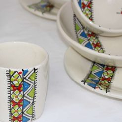 24 piece Dinner Set Stoneware Ceramics Handmade Margoum 2 24 piece Dinner Set Stoneware Ceramics Handmade Margoum 2