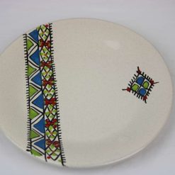 6 piece Dinner Plate set Stoneware Ceramics Handmade Margoum