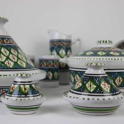 35-Piece Handmade Ceramic Kitchen Set – Liweza Green Theme 2 35-Piece Handmade Ceramic Kitchen Set – Liweza Green Theme 2