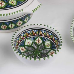 35-Piece Handmade Ceramic Kitchen Set – Liweza Green Theme 4 35-Piece Handmade Ceramic Kitchen Set – Liweza Green Theme 4