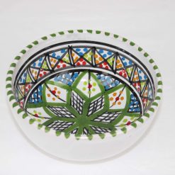 24 piece Dinner Set Stoneware Ceramics Handmade Lwiza Green