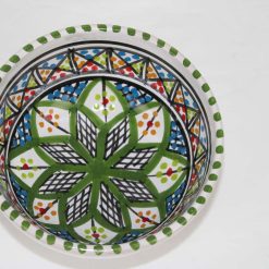 6 piece Bowl set Stoneware Ceramics Handmade Liweza Green 1