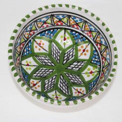 6 piece Bowl set Stoneware Ceramics Handmade Liweza Green 2