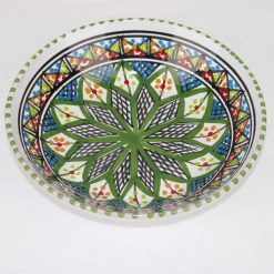 24 piece Dinner Set Stoneware Ceramics Handmade Lwiza Green 2