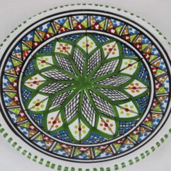 24 piece Dinner Set Stoneware Ceramics Handmade Lwiza Green