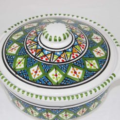 24 piece Dinner Set Stoneware Ceramics Handmade Lwiza Green