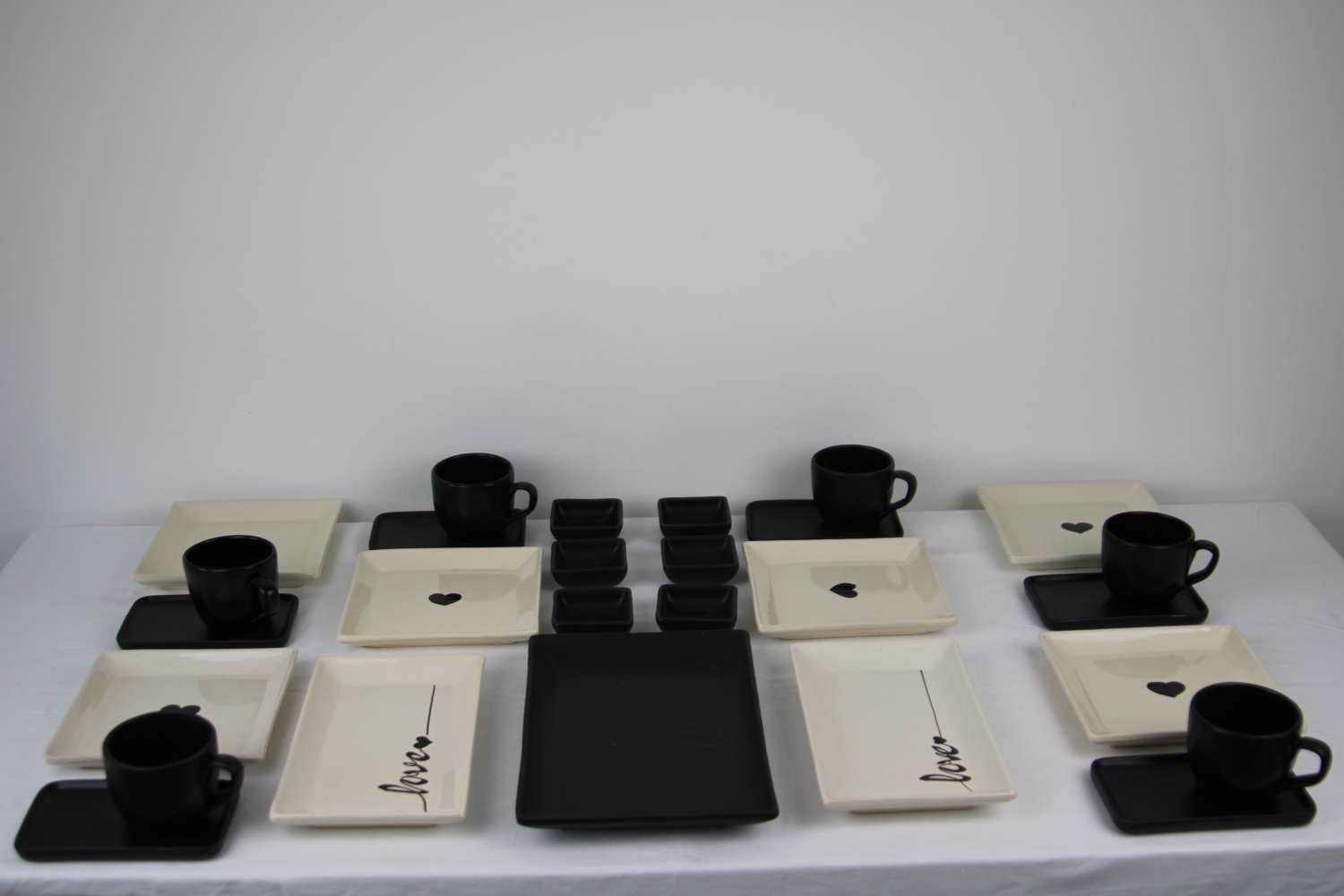 27 piece Dinner Set Stoneware Ceramics Handmade Love 27 piece Dinner Set Stoneware Ceramics Handmade Love
