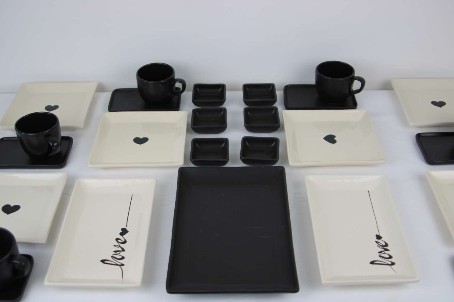 27 piece Dinner Set Stoneware Ceramics Handmade Love 27 piece Dinner Set Stoneware Ceramics Handmade Love