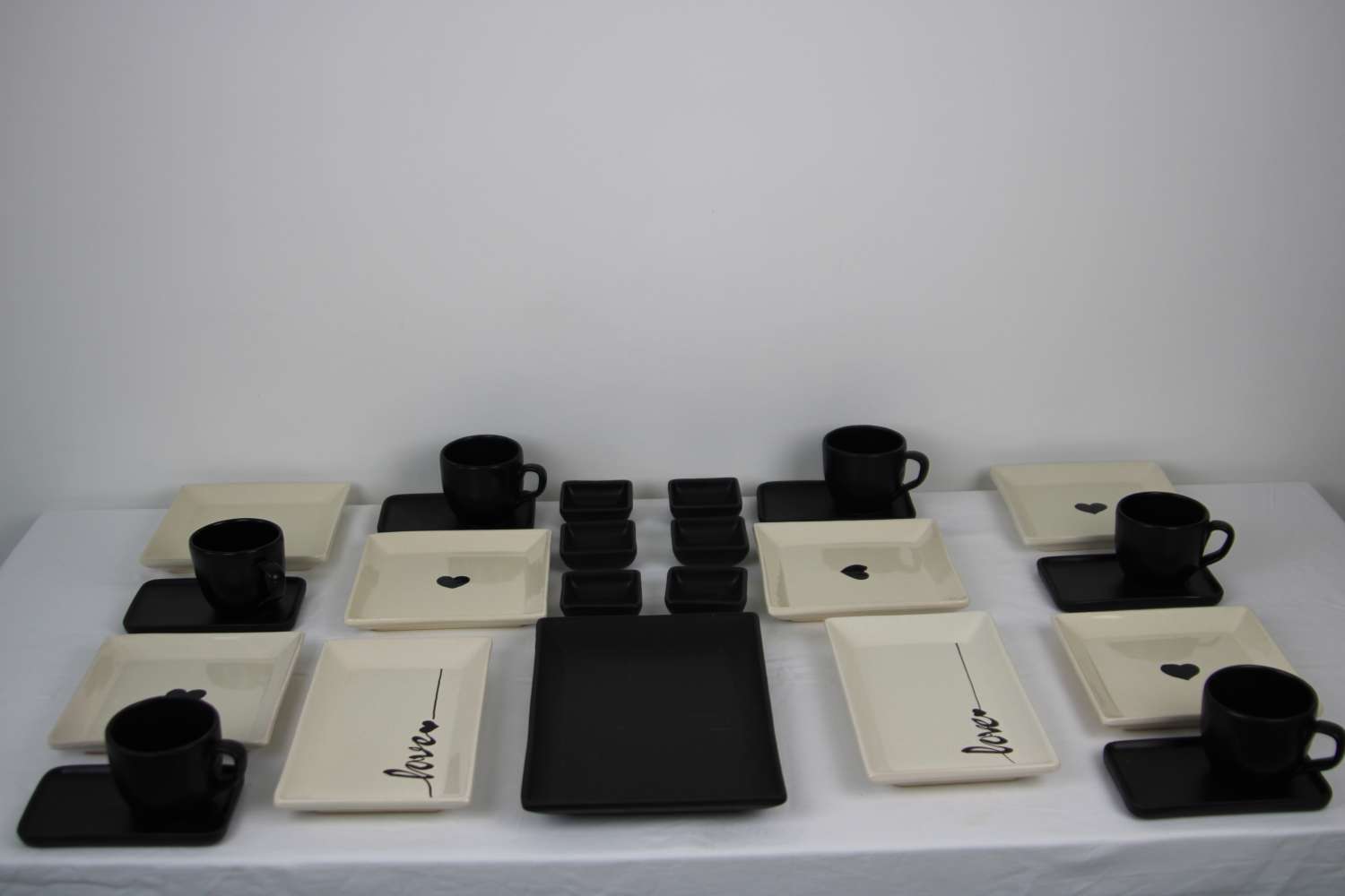 27 piece Dinner Set Stoneware Ceramics Handmade Love 27 piece Dinner Set Stoneware Ceramics Handmade Love