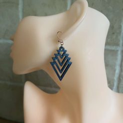 Diamond Shaped Geometric Earrings 5