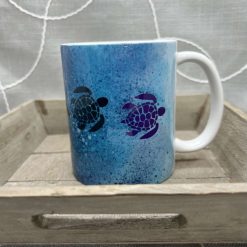 Blue Turtles Swimming Mug