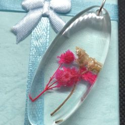 Flower necklace with chain
