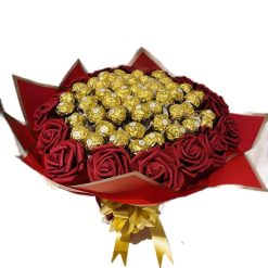 Valentine's Day Red Roses Chocolate Bouquet Gift