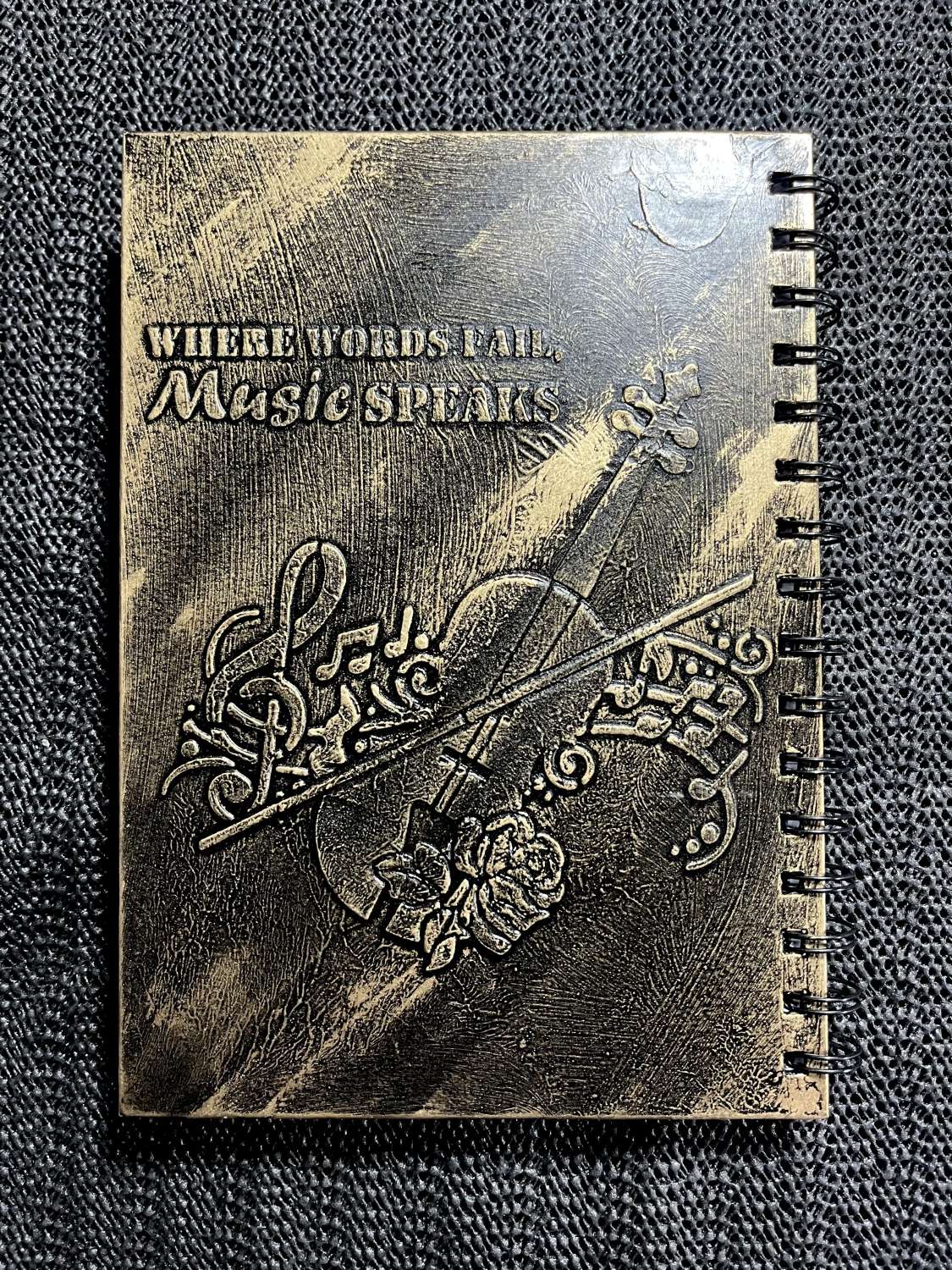 Handmade Music Hardback Notebook (04) Handmade Music Hardback Notebook (04)