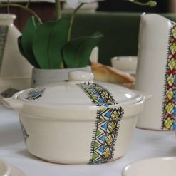 Handmade Stoneware Soup Tureen – Margoum Design – 1 Piece 1 Handmade Stoneware Soup Tureen – Margoum Design – 1 Piece 1