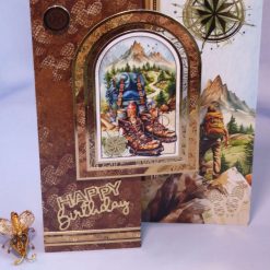 Hiking, Z Fold Birthday Card