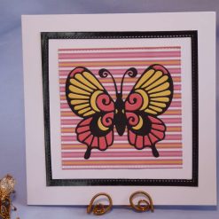 PP Pink & Yellow Butterfly Any Occasion Card