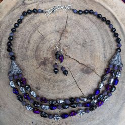 Multo layer Skull necklace & earrings 2 Multo layer Skull necklace & earrings 2