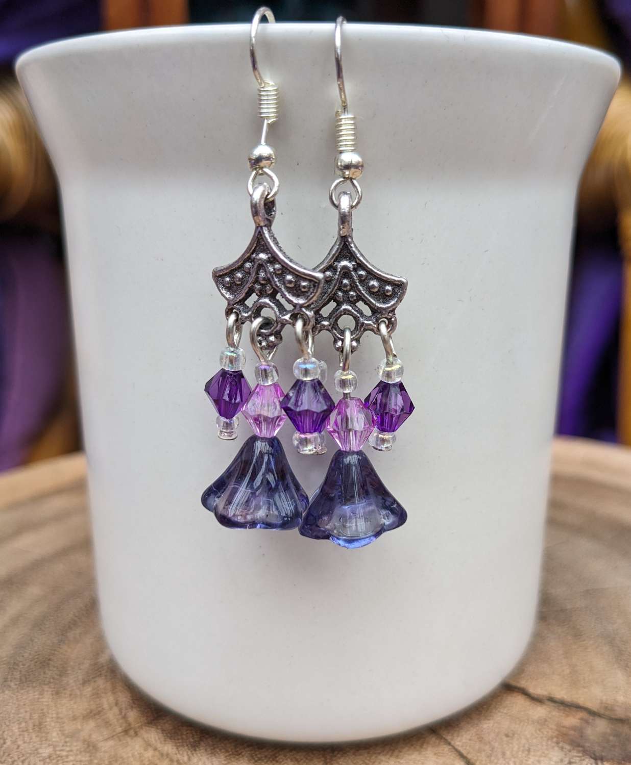Flower Necklace/headpiece - purple Flower Necklace/headpiece - purple