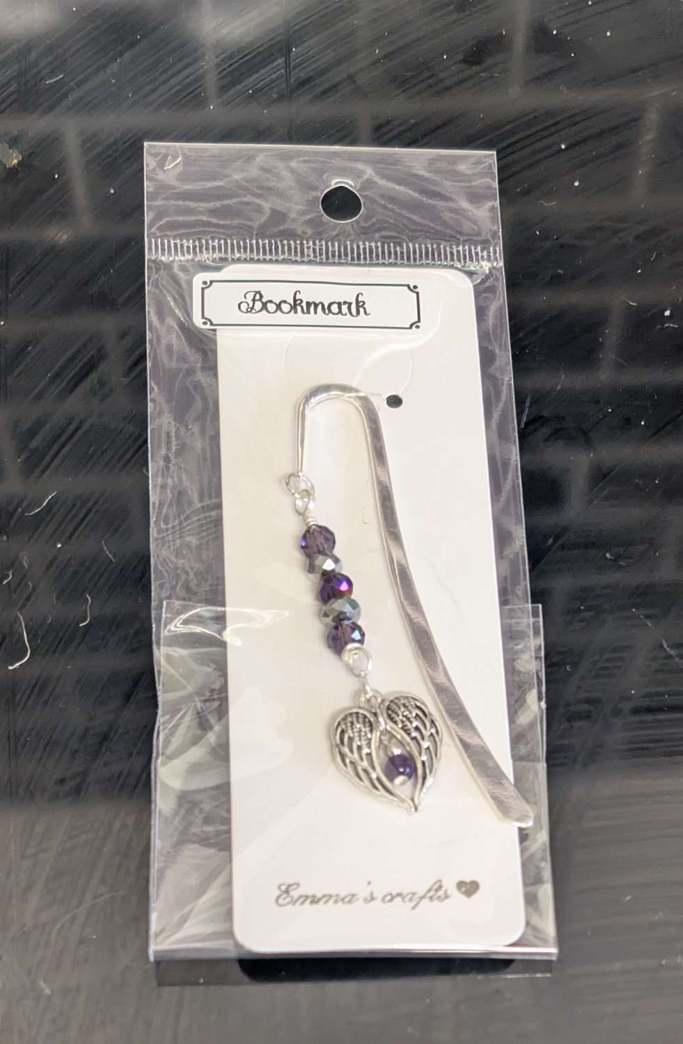Amethyst Angel wing bookmark Amethyst Angel wing bookmark