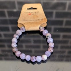 ANGELITE gem stone beaded bracelet