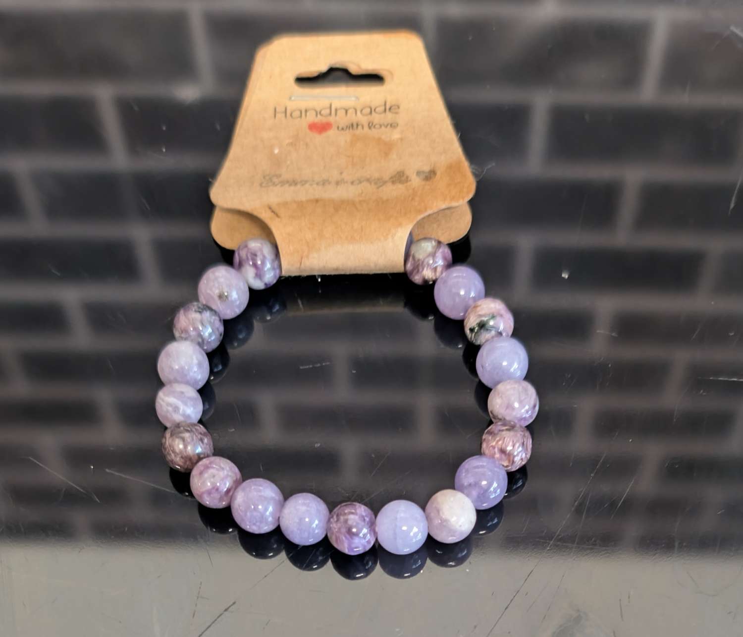 ANGELITE gem stone beaded bracelet ANGELITE gem stone beaded bracelet