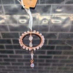 Rose Gold sun catcher with Rose quartz crystals