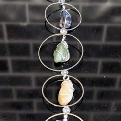 Rose Gold sun catcher with Rose quartz crystals