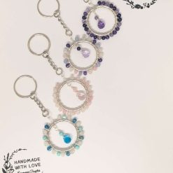Mini suncatcher keyring Amethyst 2 Mini suncatcher keyring Amethyst 2
