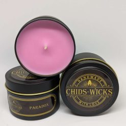 Black Opium tin handmade candles CHIDS-WICKS 4oz candle tin