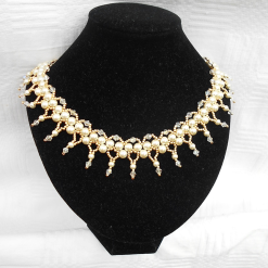 Pearl and Crystal Wedding Necklace