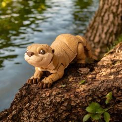 Articulated River Otter Toy/ Figurine Playful and Unique 3D Printed Collectible | Desk Toy | MatMires | Available in 3 Sizes 4