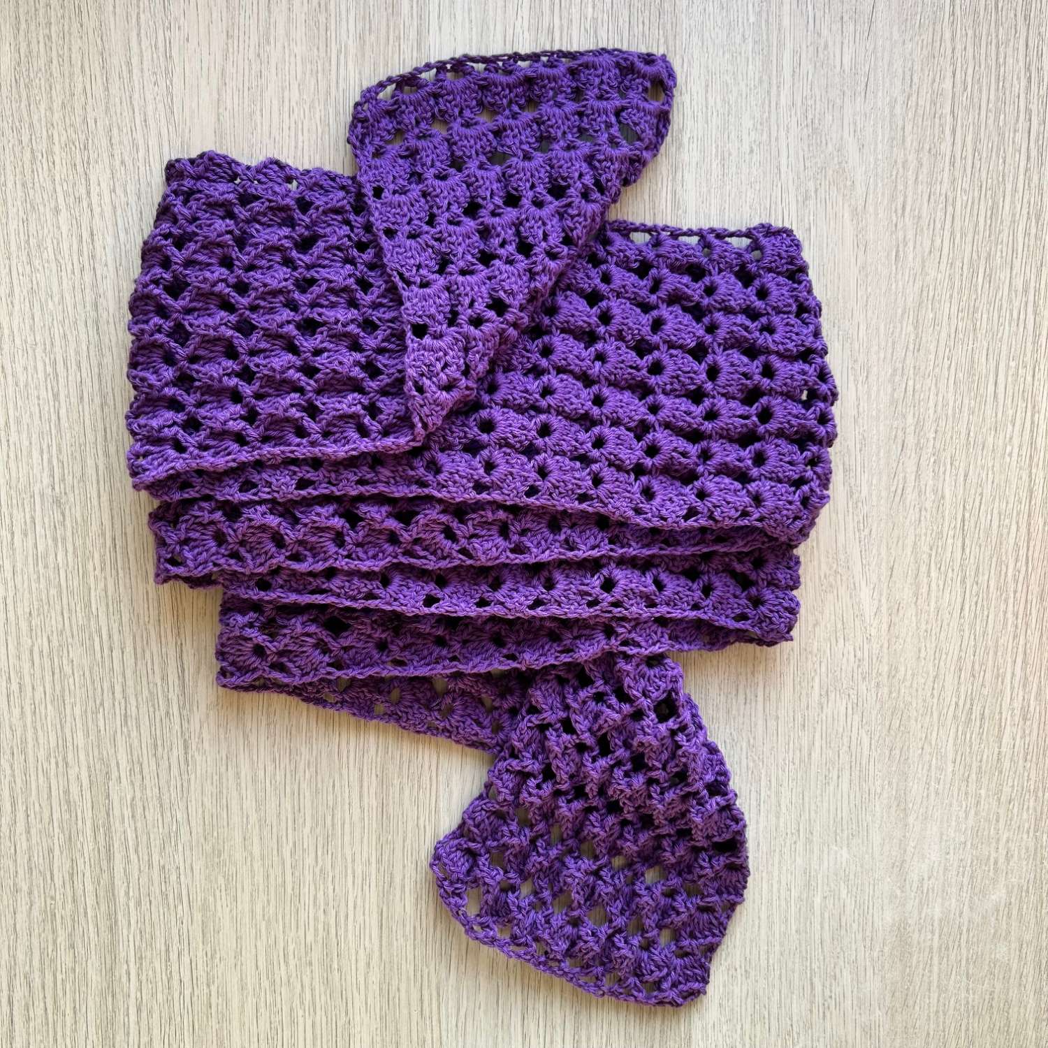 Scarf - 3D Shell - Royal Purple Scarf - 3D Shell - Royal Purple