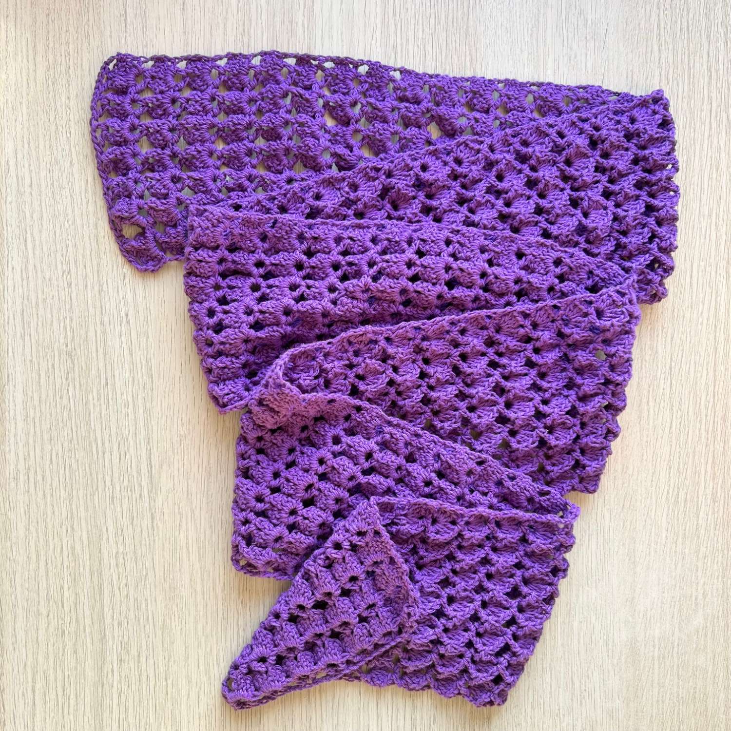 Scarf - 3D Shell - Royal Purple Scarf - 3D Shell - Royal Purple