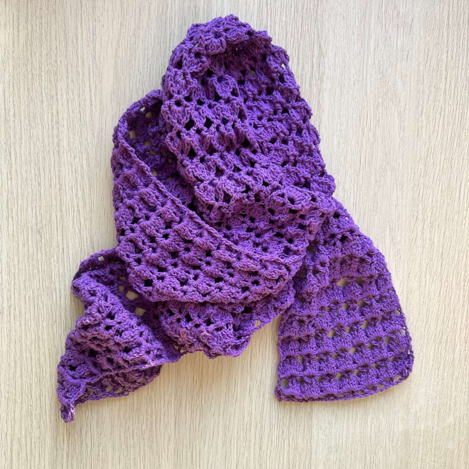Scarf - 3D Shell - Royal Purple Scarf - 3D Shell - Royal Purple