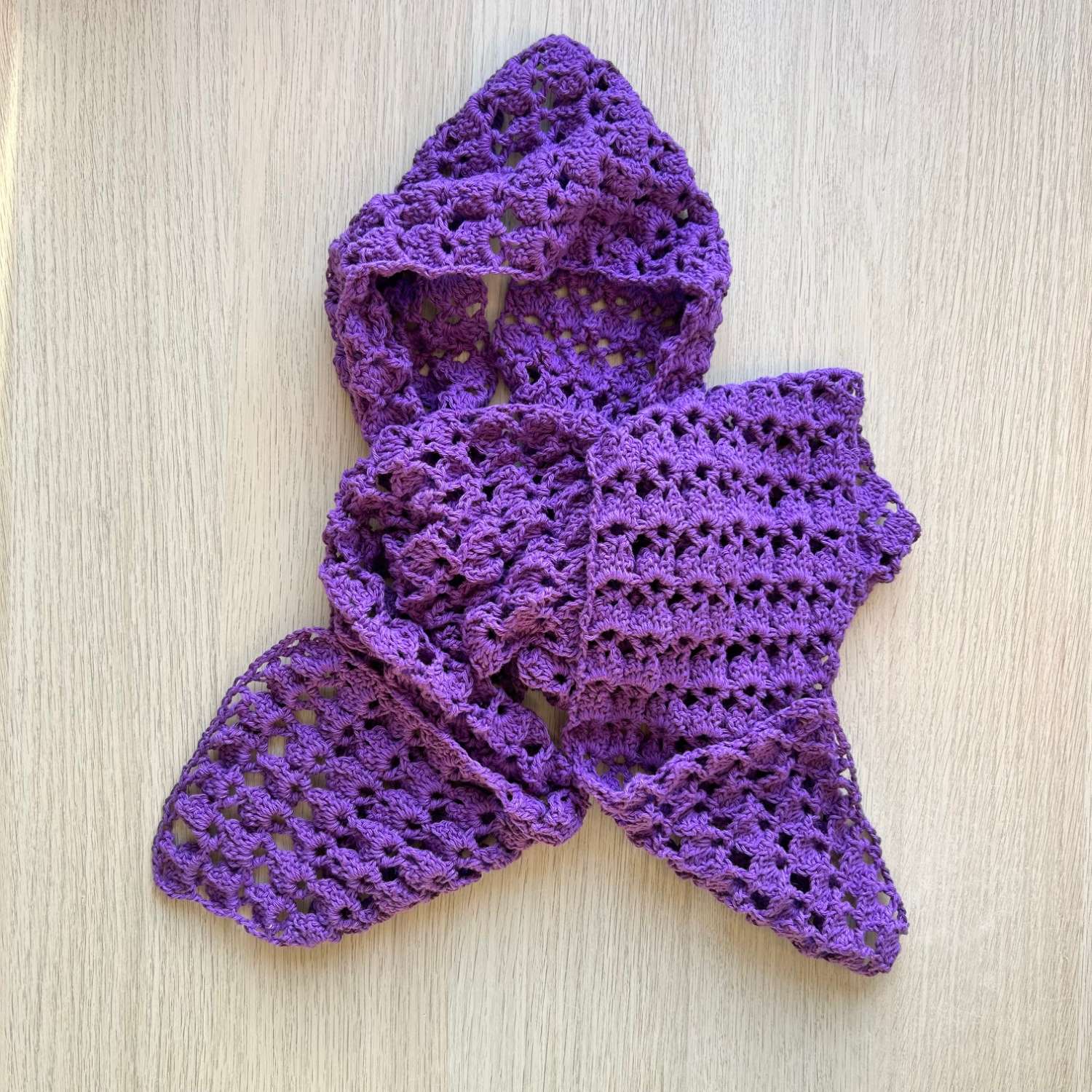 Scarf - 3D Shell - Royal Purple Scarf - 3D Shell - Royal Purple