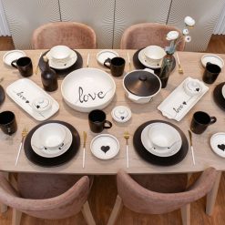 Handmade Stoneware Kitchen Ceramics Set – 42 Pieces – Love Collection 6 Handmade Stoneware Kitchen Ceramics Set – 42 Pieces – Love Collection 6