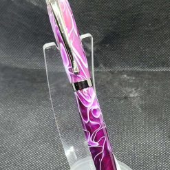 Tempest Click Pen turned from Purple Haze Acrylic, Gunmetal finish